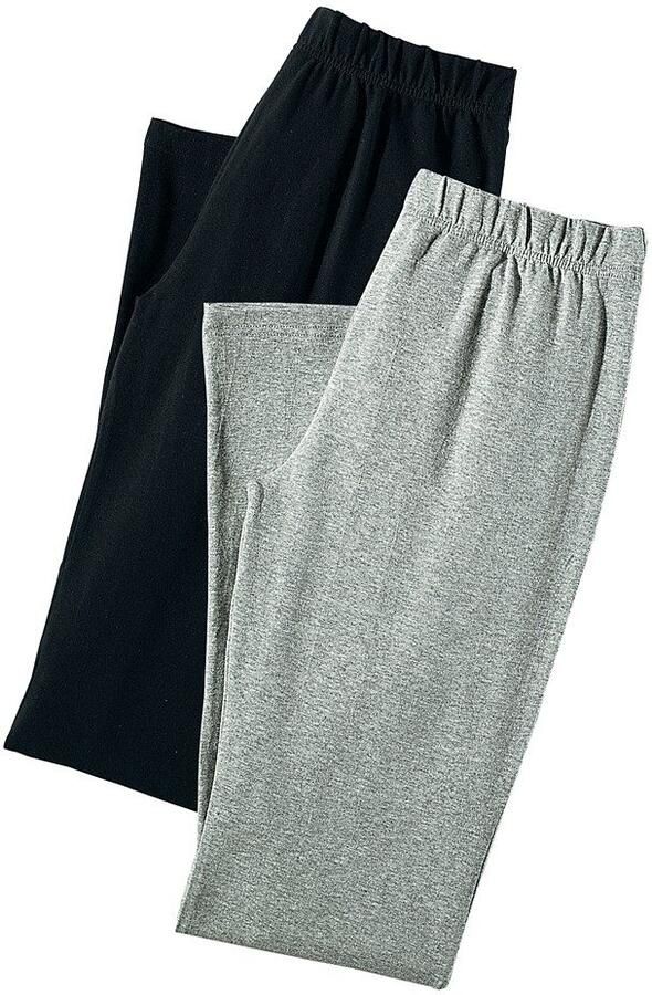 Vivance active Jazzpants met licht uitlopende pijpen loungewear (2-delig Set van 2)