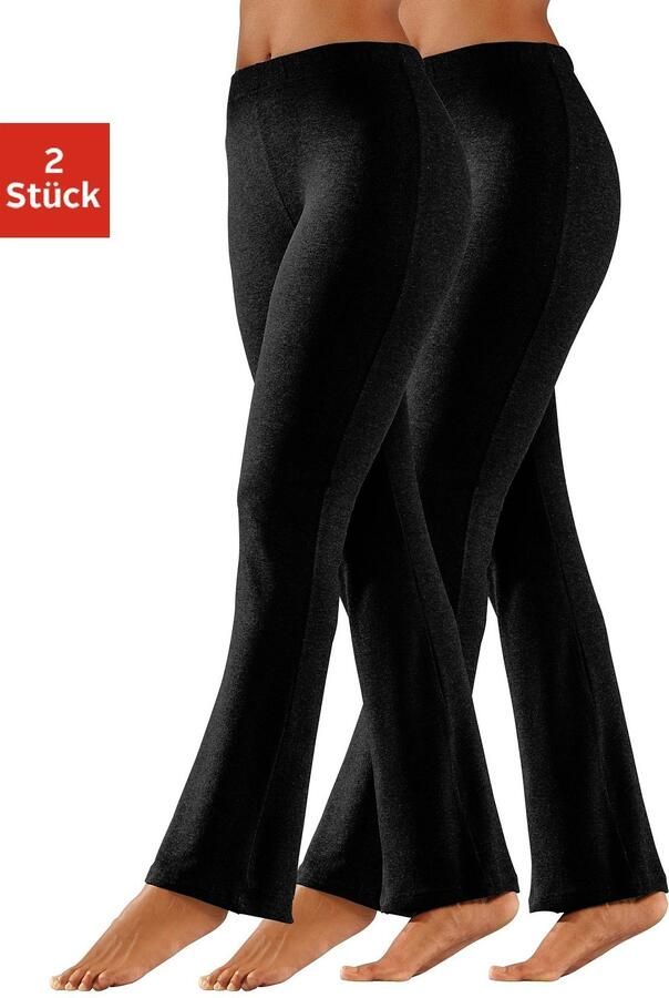 Vivance active Jazzpants met licht uitlopende pijpen loungewear (2-delig Set van 2) - Foto 3