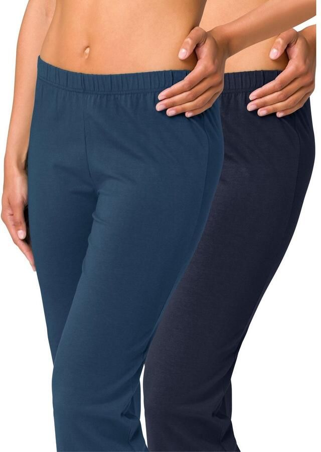 Vivance active Jazzpants met licht uitlopende pijpen loungewear (2-delig Set van 2)