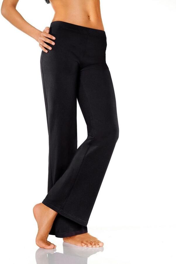 Vivance active Jazzpants met licht uitlopende pijpen loungewear (2-delig Set van 2)