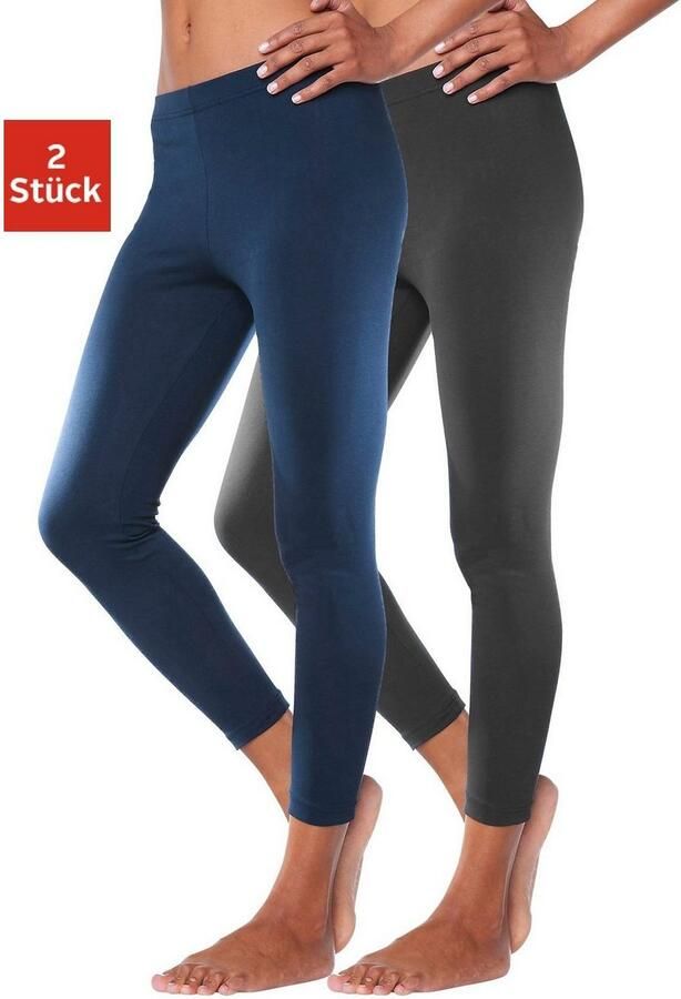 Vivance active Legging met rubberen tailleband loungewear (2-delig Set van 2) - Foto 2