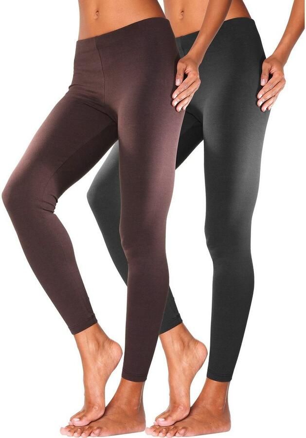 Vivance active Legging met rubberen tailleband loungewear (2-delig Set van 2) - Foto 2