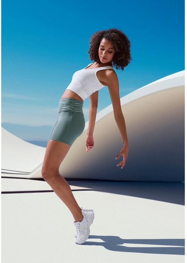 Vivance active Short Korte broek Sportshorts met brede tailleband en print - Foto 3