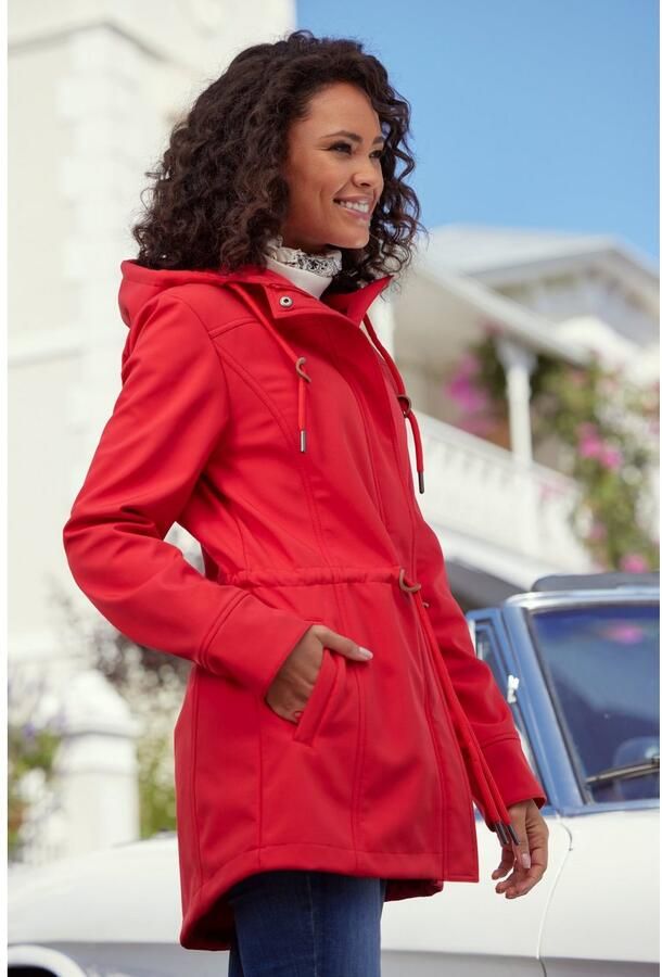 Vivance active Softshell-jack met koord aan de taille - Foto 3