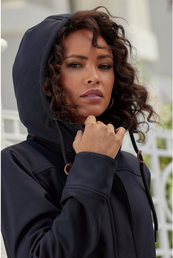 Vivance active Softshell-jack met koord aan de taille - Foto 4