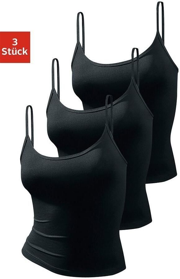 Vivance active Top met spaghettibandjes van zacht microvezel (Set van 3) - Foto 3