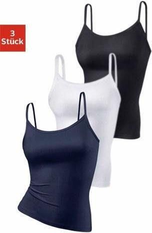 Vivance active Top met spaghettibandjes van zacht microvezel (Set van 3) - Foto 6