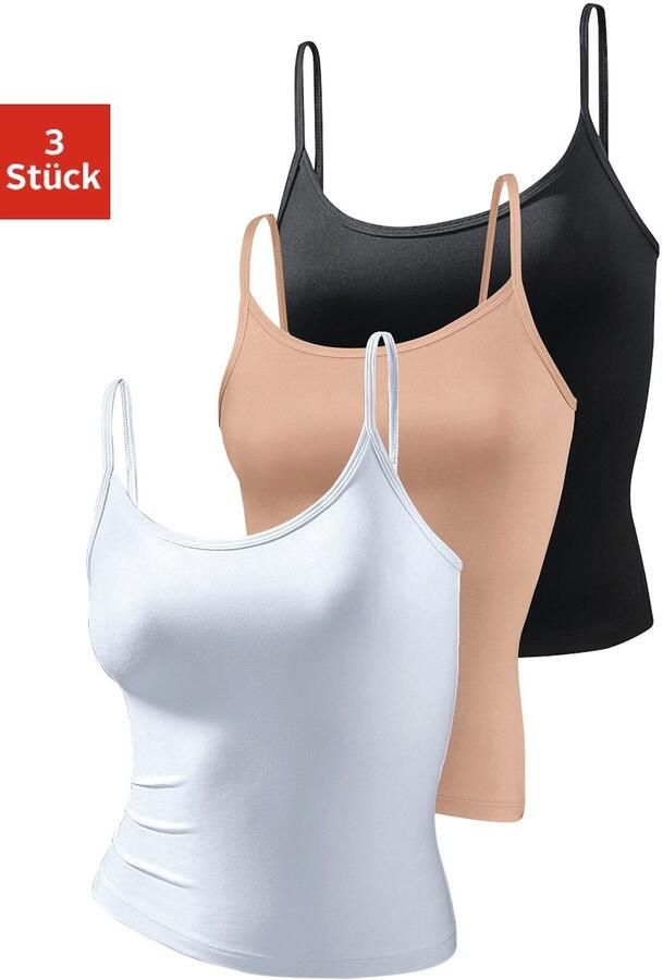 Vivance active Top met spaghettibandjes van zacht microvezel (Set van 3) - Foto 6