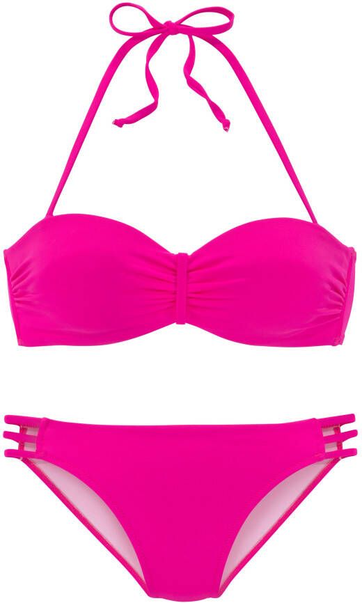 Vivance Beugelbikini in bandeaumodel in trendy effen kleur