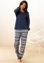 Vivance Dreams Pyjama met veelkleurig zigzagmotief (2-delig 1 stuk) - Thumbnail 1