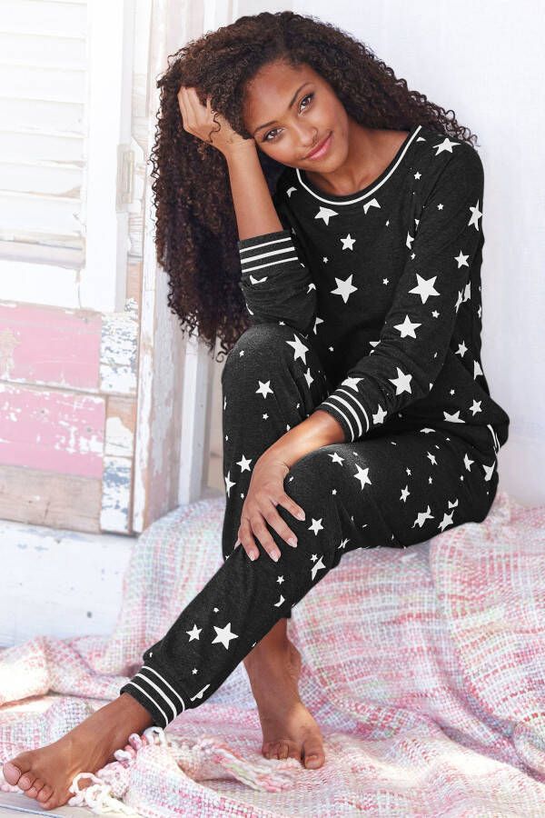Vivance Dreams Pyjama met sterrenprint (2-delig 1 stuk)