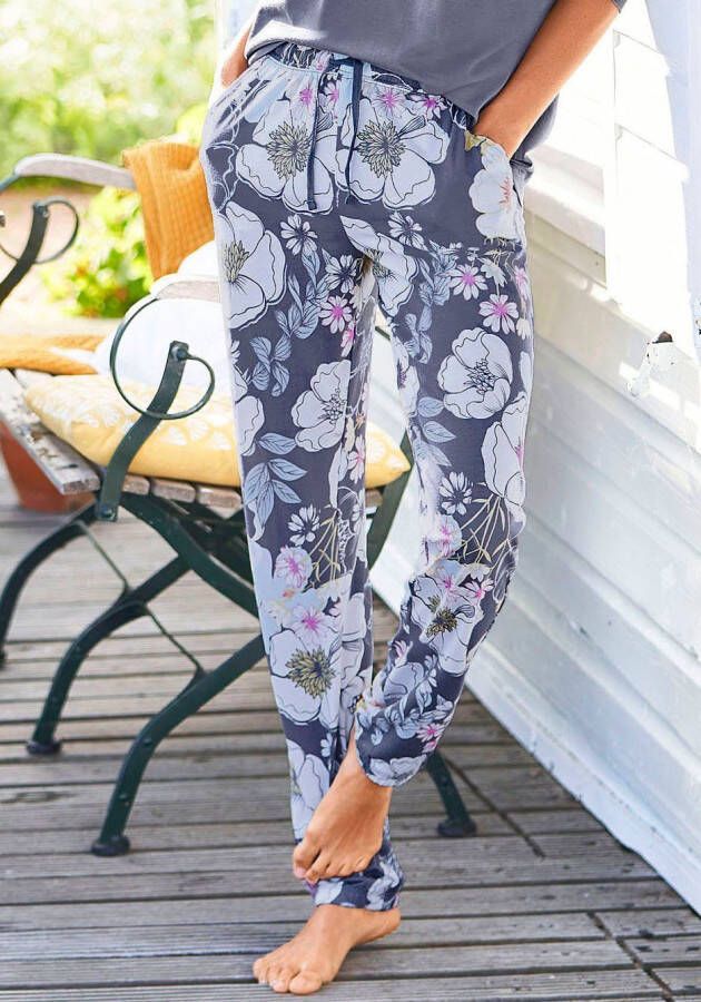 Lascana Pyjamabroek met elastische band model 'Dreams'