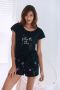 Vivance Dreams Shortama met galaxy-motief (2-delig 1 stuk) - Thumbnail 1