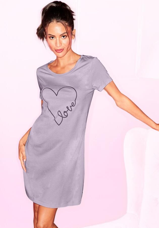 Vivance Dreams Big-shirt met hartjesprint - Foto 2