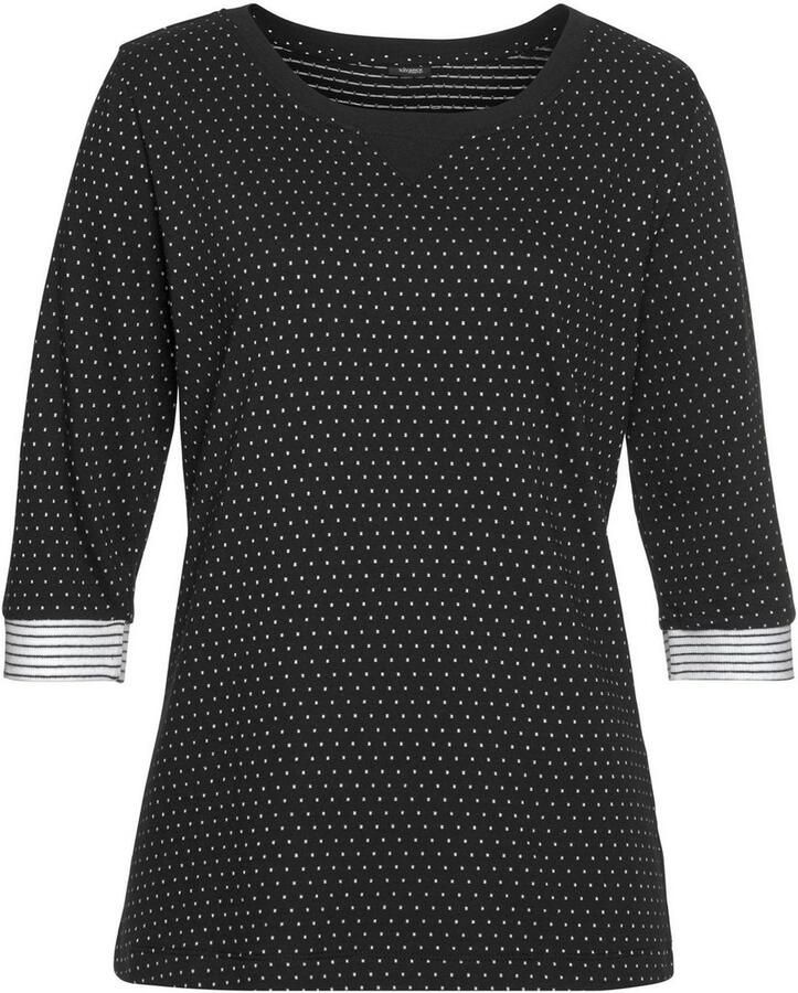 Vivance Dreams Capripyjama met stippen- en streepdessin (2-delig 1 stuk)