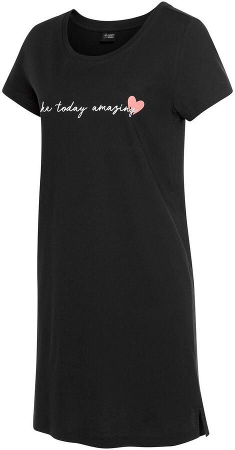 Vivance Dreams Nachthemd in comfortabele breedte met tekst - Foto 4