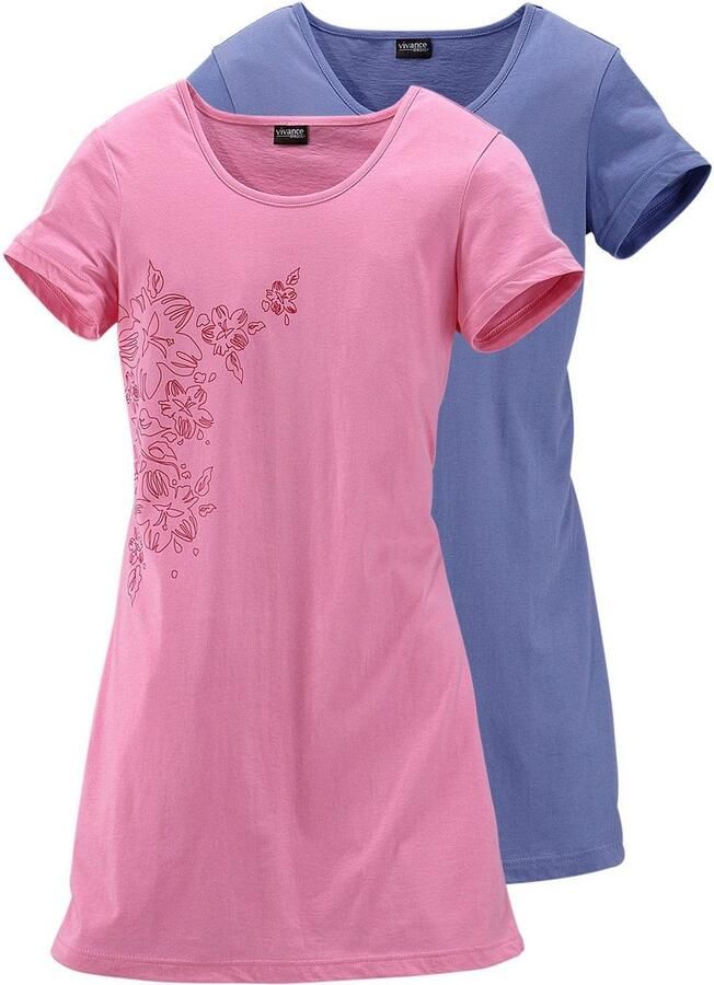 Vivance Dreams Nachthemd met bloemenprint (Set van 2)