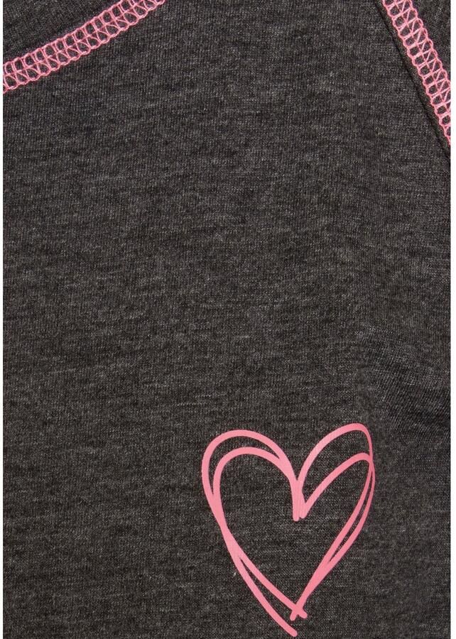 Vivance Dreams Nachthemd met decoratieve flatlock-naden in neonkleuren