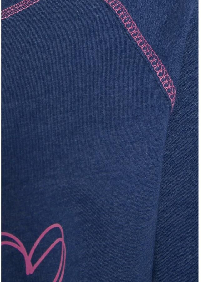 Vivance Dreams Nachthemd met decoratieve flatlock-naden in neonkleuren