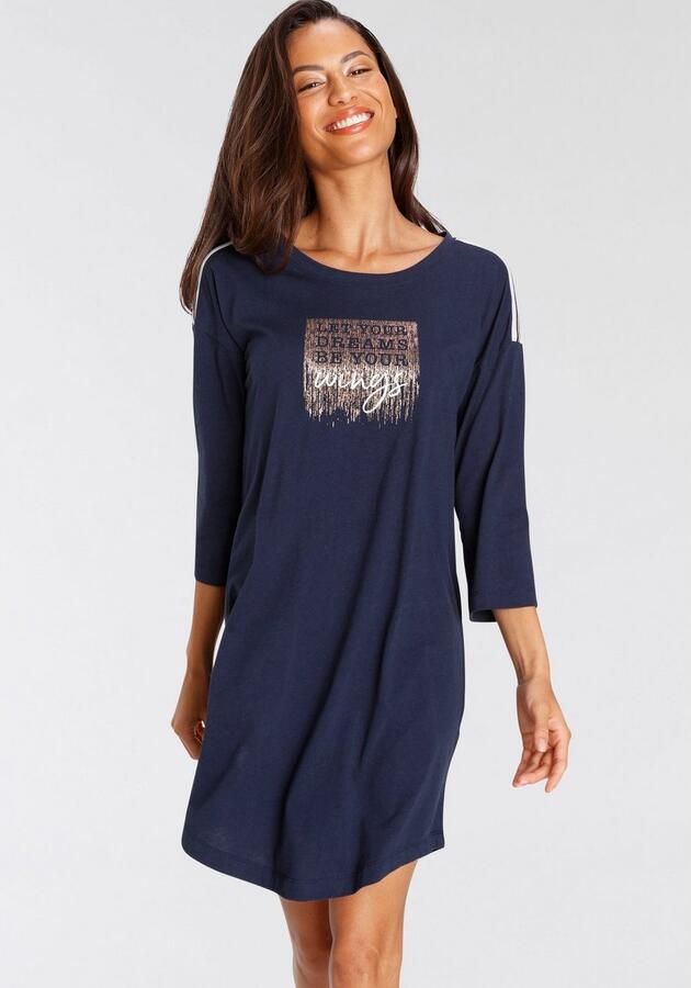 Vivance Dreams Nachthemd met een afgeronde zoom - Foto 2