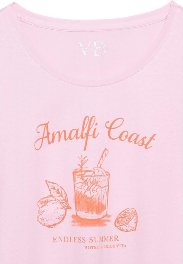 Vivance Dreams Nachthemd met fijn geschetste frontprint