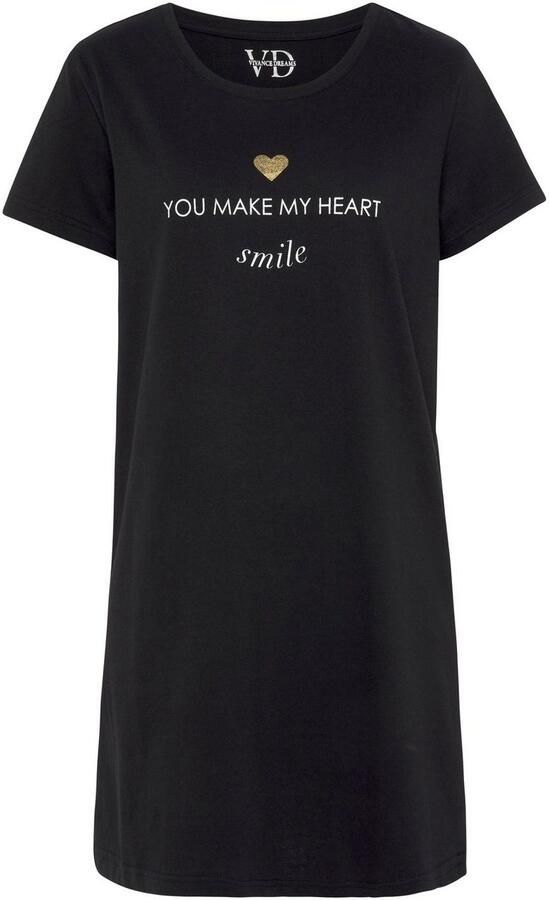 Vivance Dreams Nachthemd met foliedruk - Foto 4