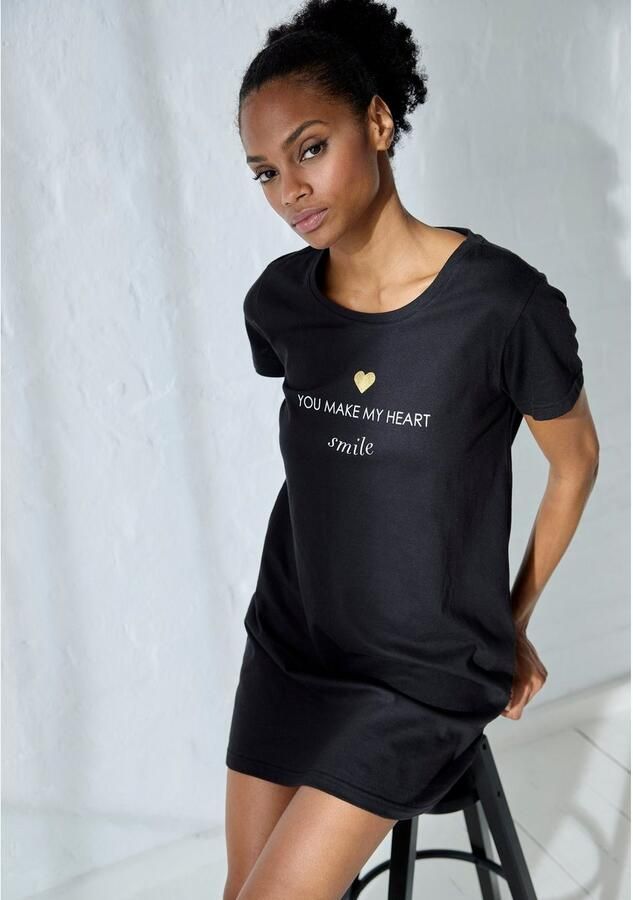 Vivance Dreams Nachthemd met foliedruk - Foto 3