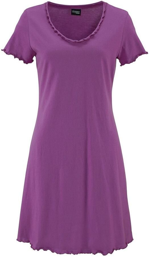 Vivance Dreams Nachthemd met gekrulde randen (Set van 2) - Foto 5