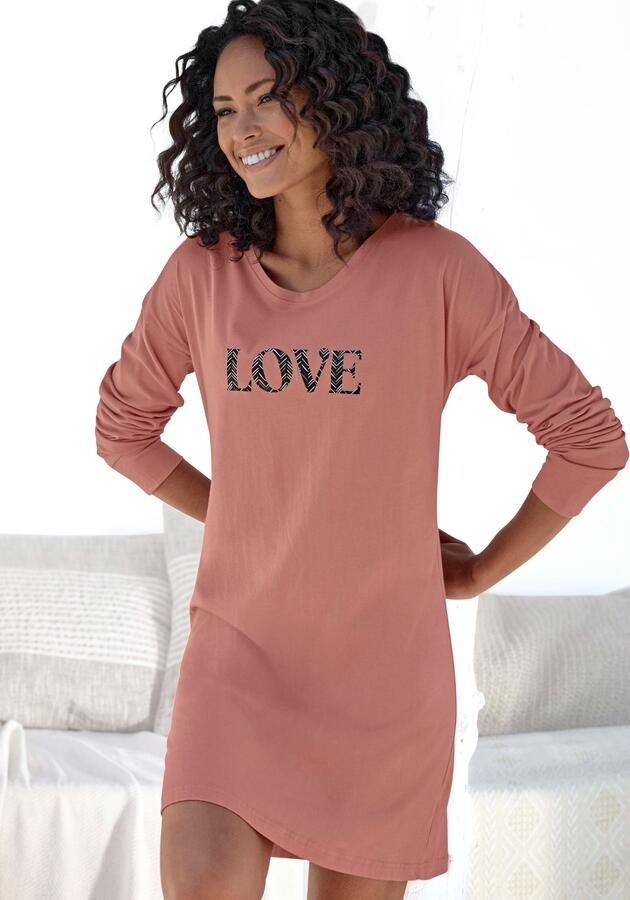 Vivance Dreams Nachthemd met grote frontprint - Foto 4