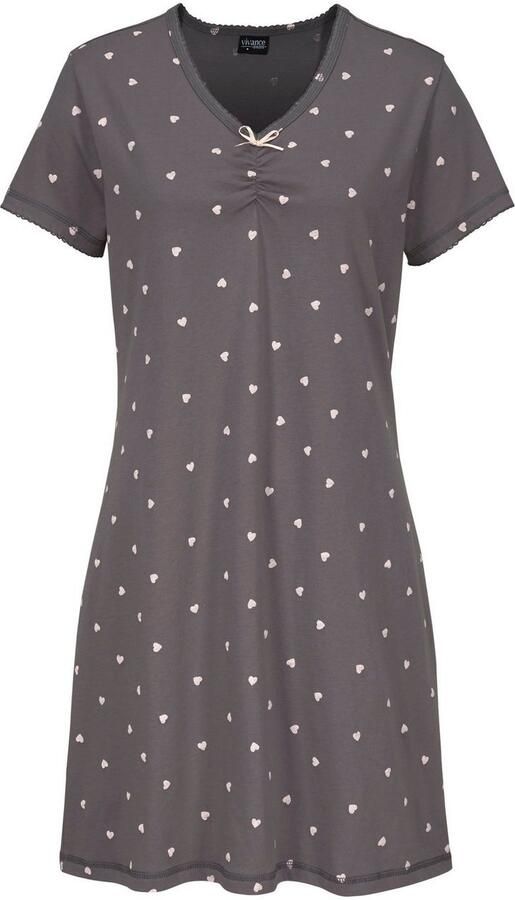 Vivance Dreams Nachthemd met hartjesprint - Foto 2