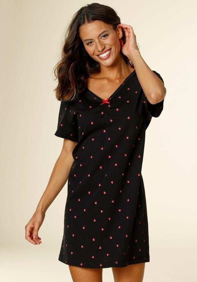 Vivance Dreams Nachthemd met hartjesprint - Foto 3