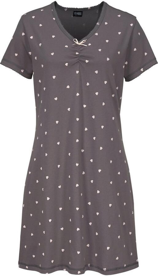 Vivance Dreams Nachthemd met hartjesprint (Set van 2) - Foto 3