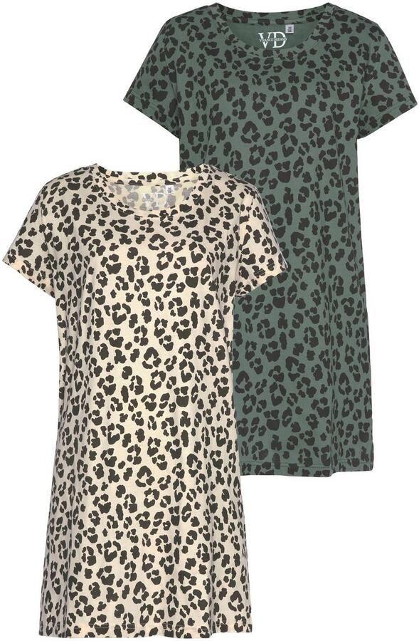 Vivance Dreams Nachthemd met leopatroon (2-delig Set van 2) - Foto 5