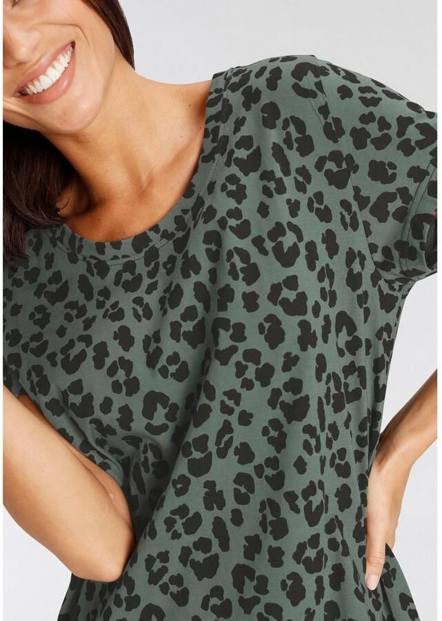 Vivance Dreams Nachthemd met leopatroon (2-delig Set van 2)