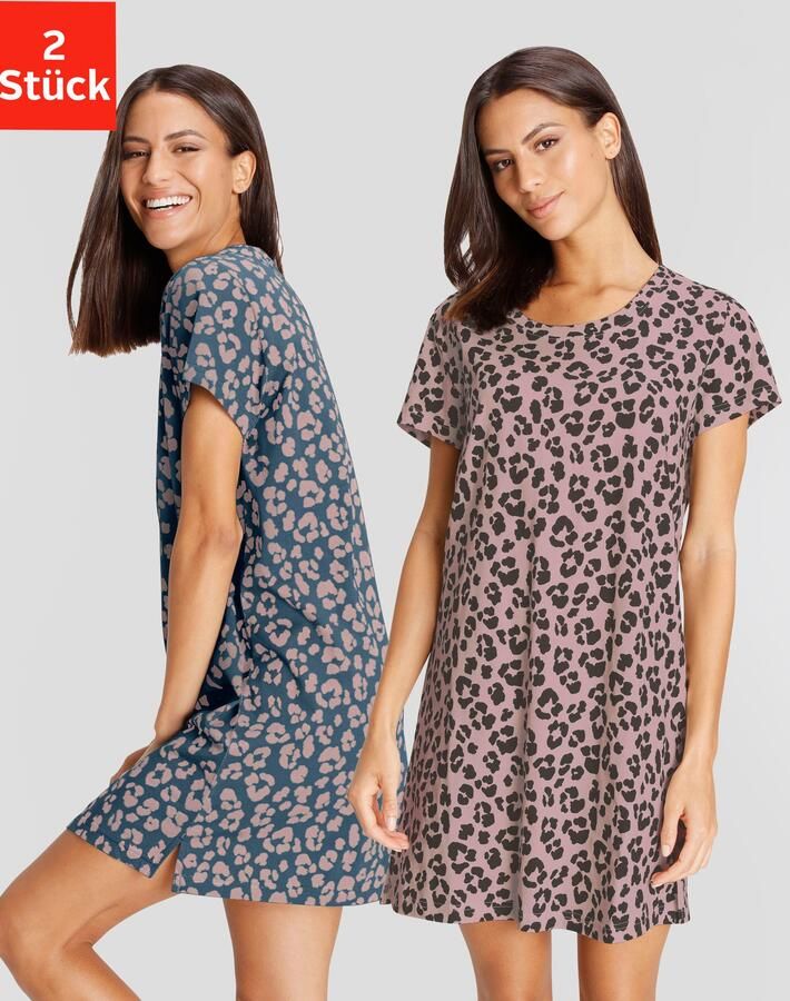 Vivance Dreams Nachthemd met leopatroon (2-delig Set van 2) - Foto 9