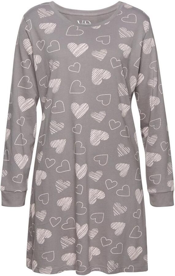Vivance Dreams Nachthemd met leuke hartprint (Set van 2) - Foto 5