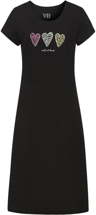 Vivance Dreams Nachthemd met mooi hart-print op de voorkant (2-delig Set van 2) - Foto 5