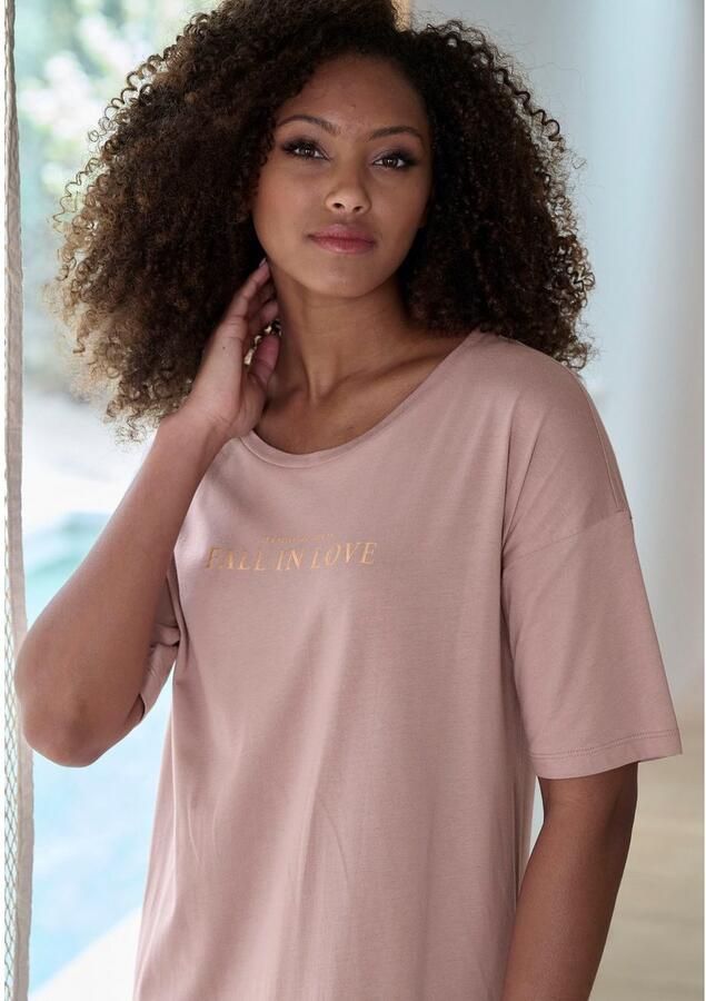 Vivance Dreams Nachthemd met mooie foildruk - Foto 3