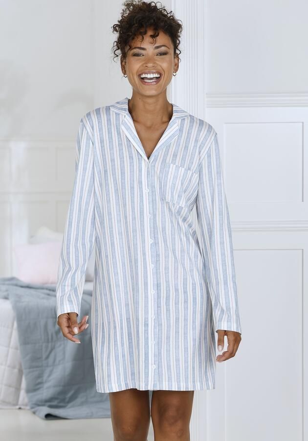 Vivance Dreams Nachthemd met opgestikte borstzak - Foto 4