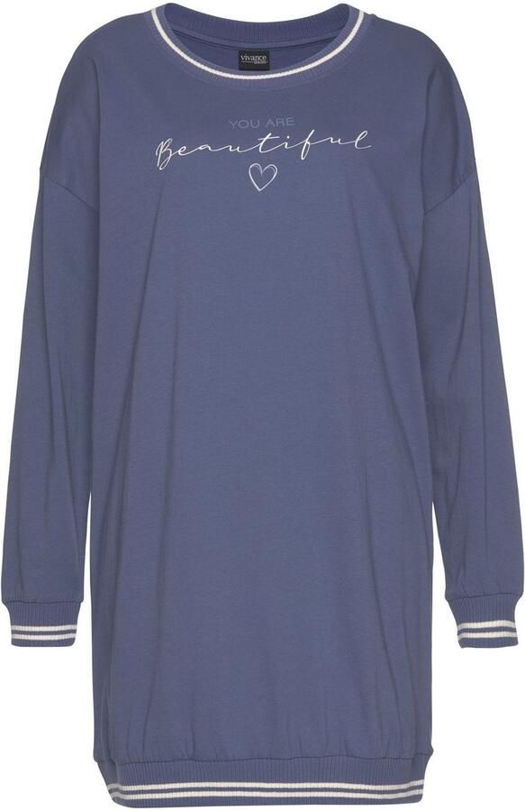 Vivance Dreams Nachthemd met ribranden - Foto 3