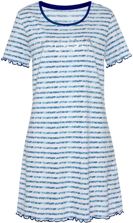 Vivance Dreams Nachthemd met rimpelrandje - Foto 5