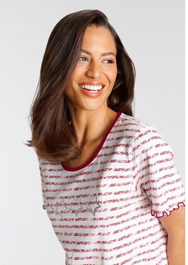 Vivance Dreams Nachthemd met rimpelrandje