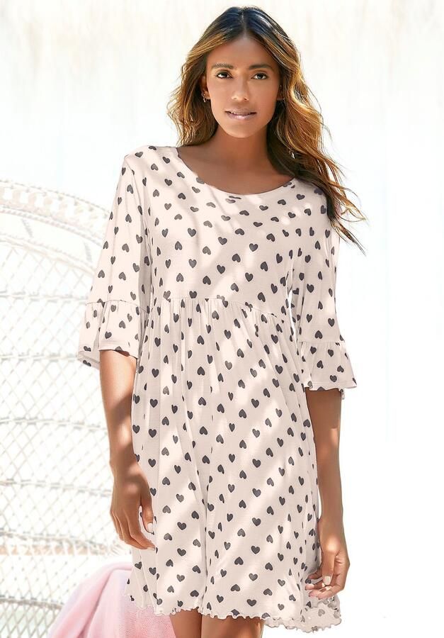 Vivance Dreams Nachthemd met rimpelrandjes - Foto 3