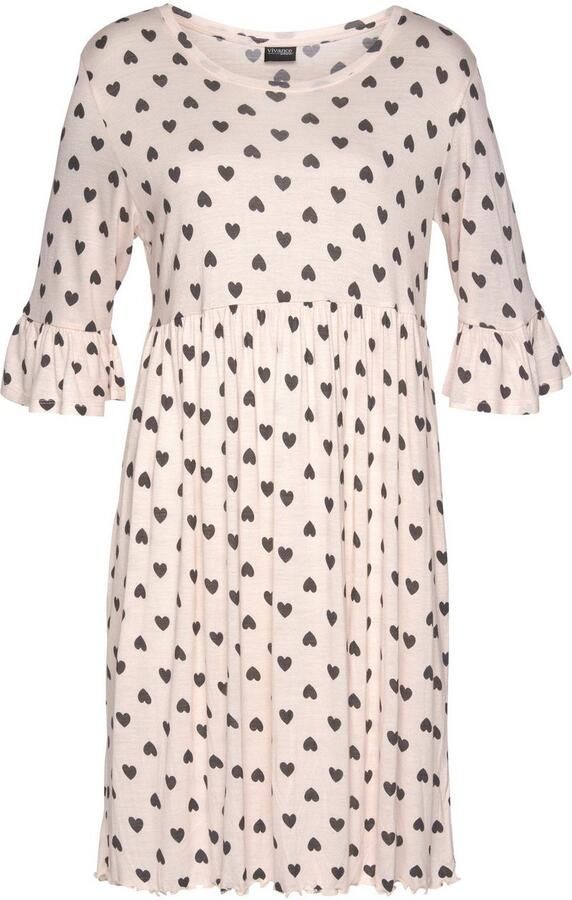 Vivance Dreams Nachthemd met rimpelrandjes - Foto 2