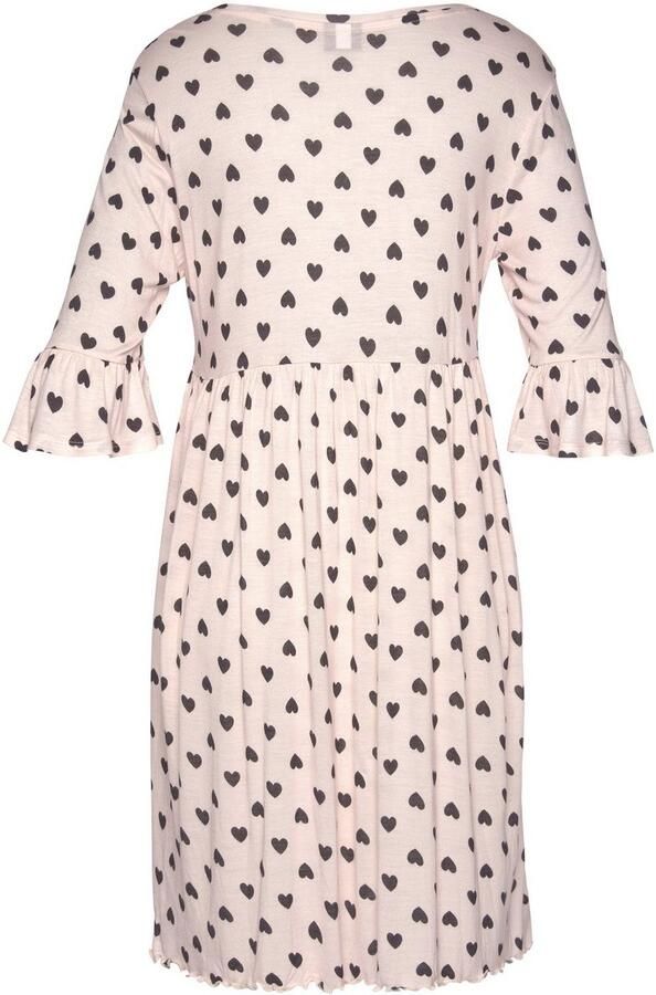 Vivance Dreams Nachthemd met rimpelrandjes