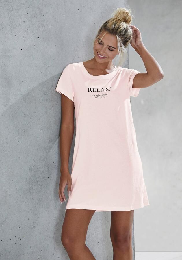 Vivance Dreams Nachthemd met statementprint - Foto 6