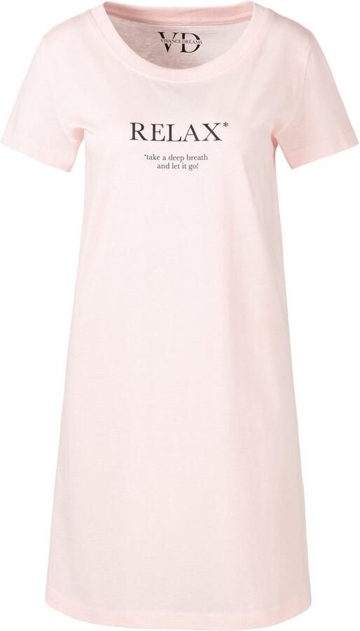 Vivance Dreams Nachthemd met statementprint - Foto 3