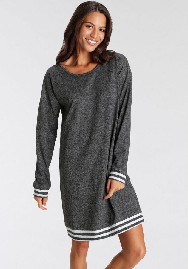 Vivance Dreams Nachthemd met strepen-details - Foto 2