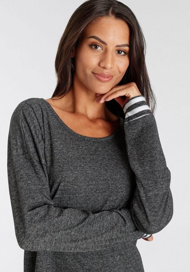 Vivance Dreams Nachthemd met strepen-details - Foto 4