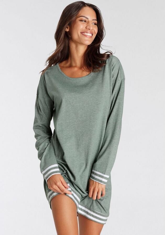 Vivance Dreams Nachthemd met strepen-details - Foto 3